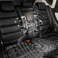 Skeleton Tribe Simbu Province Back Car Seat Cover Papua New Guinea Indigenous Pattern LT9 - Polynesian Pride