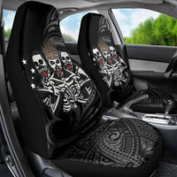 Skeleton Tribe Simbu Province Car Seat Cover Papua New Guinea Indigenous Pattern LT9 - Polynesian Pride
