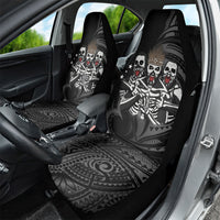 Skeleton Tribe Simbu Province Car Seat Cover Papua New Guinea Indigenous Pattern LT9 - Polynesian Pride