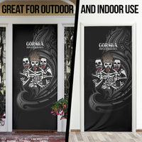 Skeleton Tribe Simbu Province Door Cover Papua New Guinea Indigenous Pattern LT9 - Polynesian Pride