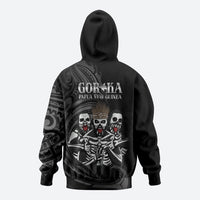 Skeleton Tribe Simbu Province Hoodie Papua New Guinea Indigenous Pattern LT9 - Polynesian Pride