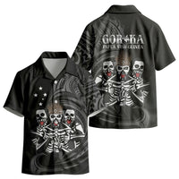 Skeleton Tribe Simbu Province Kid Hawaiian Shirt Papua New Guinea Indigenous Pattern LT9 - Polynesian Pride
