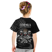 Skeleton Tribe Simbu Province Kid T Shirt Papua New Guinea Indigenous Pattern LT9 - Polynesian Pride