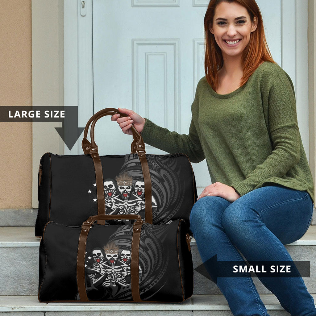Skeleton Tribe Simbu Province Travel Bag Papua New Guinea Indigenous Pattern LT9 - Polynesian Pride