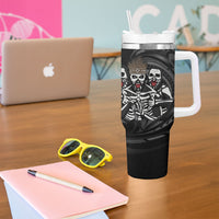 Skeleton Tribe Simbu Province Tumbler With Handle Papua New Guinea Indigenous Pattern LT9 - Polynesian Pride