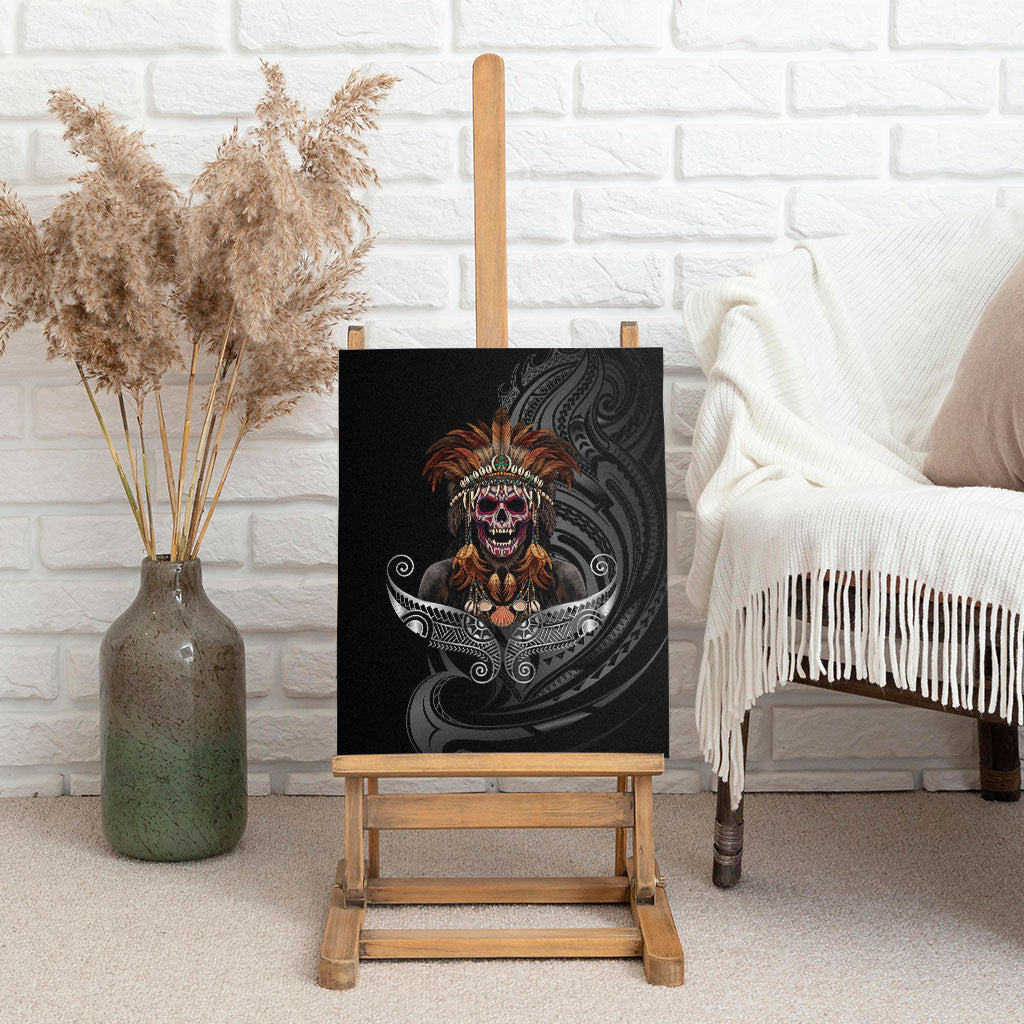 Mokomoko Tribe Eastern Highlands Province Canvas Wall Art Papua New Guinea Indigenous Pattern LT9 - Polynesian Pride