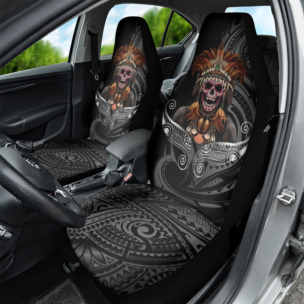 Mokomoko Tribe Eastern Highlands Province Car Seat Cover Papua New Guinea Indigenous Pattern LT9 - Polynesian Pride
