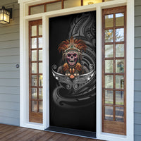 Mokomoko Tribe Eastern Highlands Province Door Cover Papua New Guinea Indigenous Pattern LT9 - Polynesian Pride