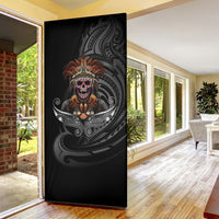 Mokomoko Tribe Eastern Highlands Province Door Cover Papua New Guinea Indigenous Pattern LT9 - Polynesian Pride