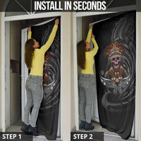 Mokomoko Tribe Eastern Highlands Province Door Cover Papua New Guinea Indigenous Pattern LT9 - Polynesian Pride