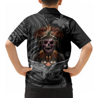 Mokomoko Tribe Eastern Highlands Province Kid Hawaiian Shirt Papua New Guinea Indigenous Pattern LT9 - Polynesian Pride