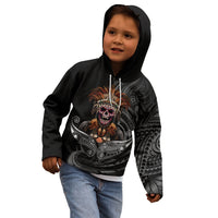 Mokomoko Tribe Eastern Highlands Province Kid Hoodie Papua New Guinea Indigenous Pattern LT9 - Polynesian Pride