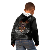 Mokomoko Tribe Eastern Highlands Province Kid Hoodie Papua New Guinea Indigenous Pattern LT9 - Polynesian Pride