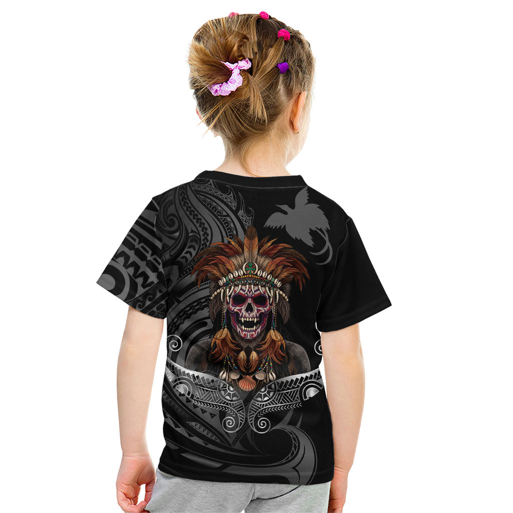 Mokomoko Tribe Eastern Highlands Province Kid T Shirt Papua New Guinea Indigenous Pattern LT9 - Polynesian Pride