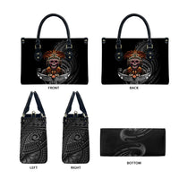 Mokomoko Tribe Eastern Highlands Province Leather Bag Papua New Guinea Indigenous Pattern LT9 - Polynesian Pride