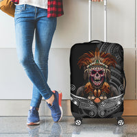 Mokomoko Tribe Eastern Highlands Province Luggage Cover Papua New Guinea Indigenous Pattern LT9 - Polynesian Pride