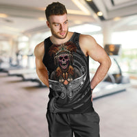 Mokomoko Tribe Eastern Highlands Province Men Tank Top Papua New Guinea Indigenous Pattern LT9 Black - Polynesian Pride