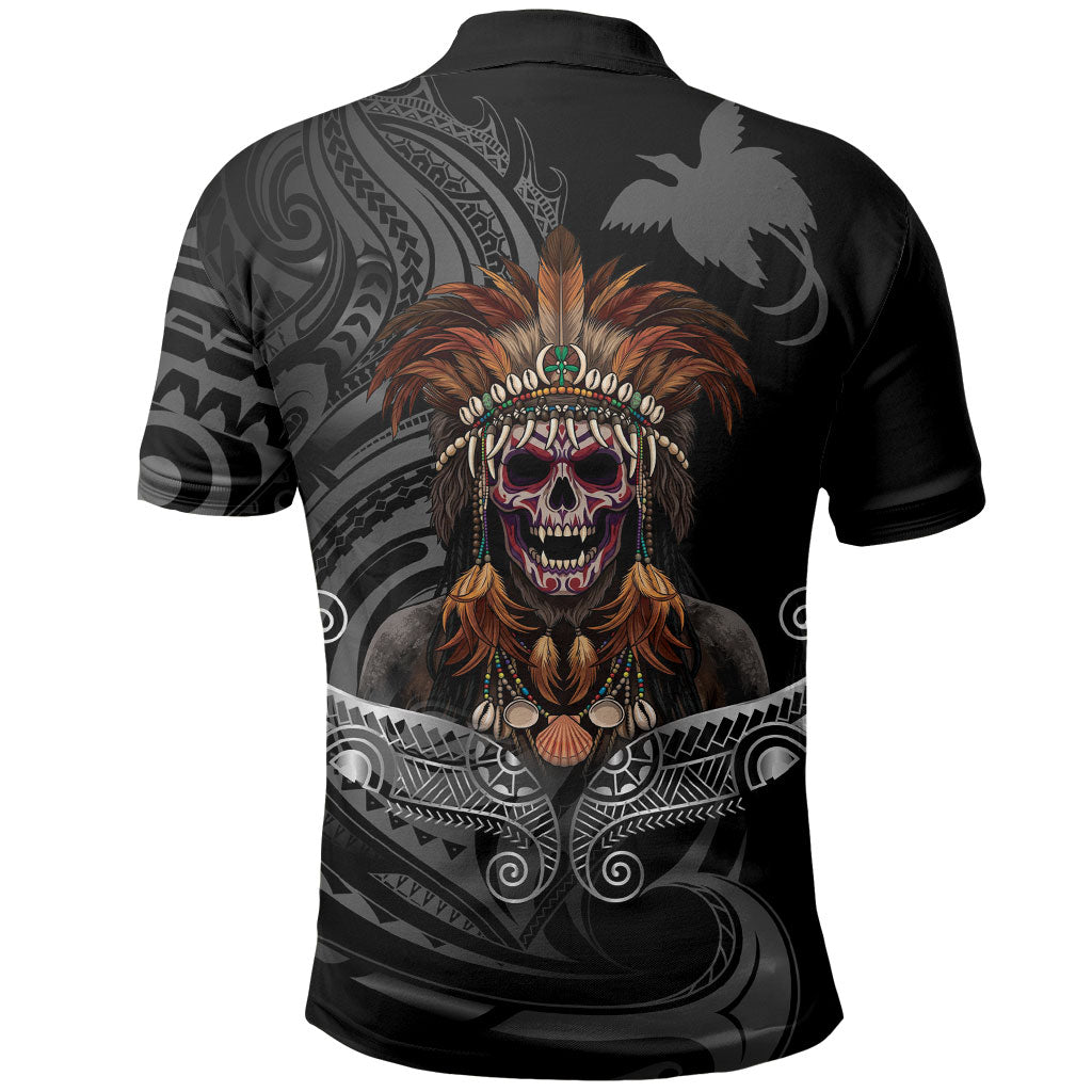 Mokomoko Tribe Eastern Highlands Province Polo Shirt Papua New Guinea Indigenous Pattern LT9 - Polynesian Pride