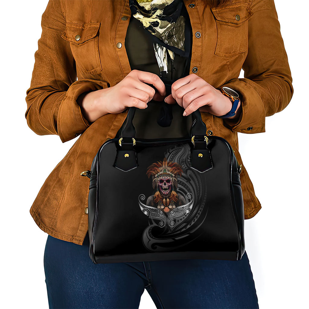 Mokomoko Tribe Eastern Highlands Province Shoulder Handbag Papua New Guinea Indigenous Pattern LT9 - Polynesian Pride