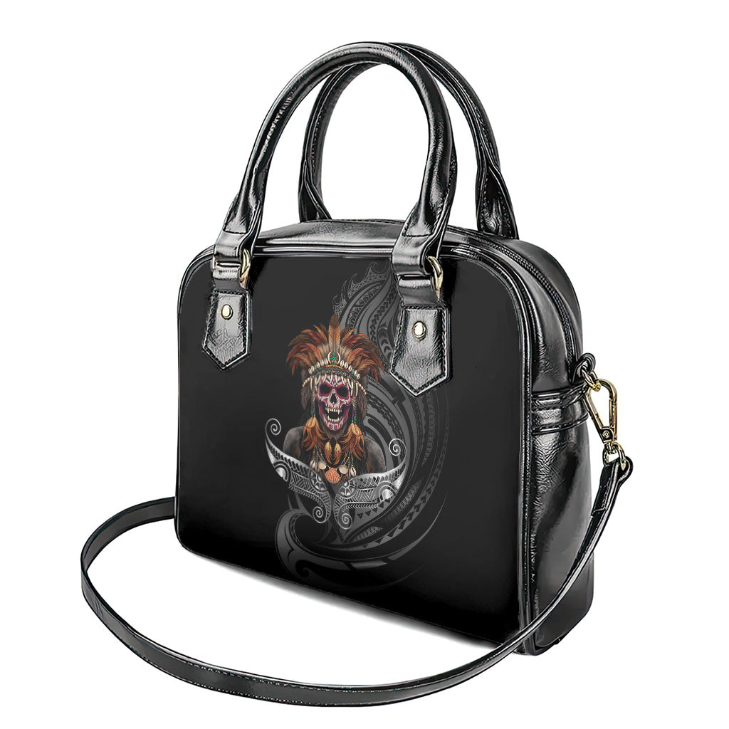 Mokomoko Tribe Eastern Highlands Province Shoulder Handbag Papua New Guinea Indigenous Pattern LT9 - Polynesian Pride