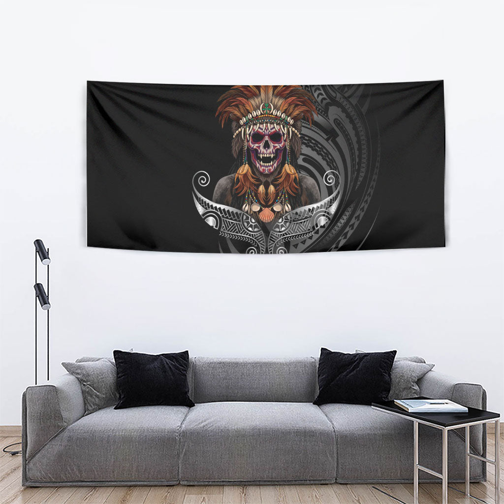 Mokomoko Tribe Eastern Highlands Province Tapestry Papua New Guinea Indigenous Pattern LT9 - Polynesian Pride