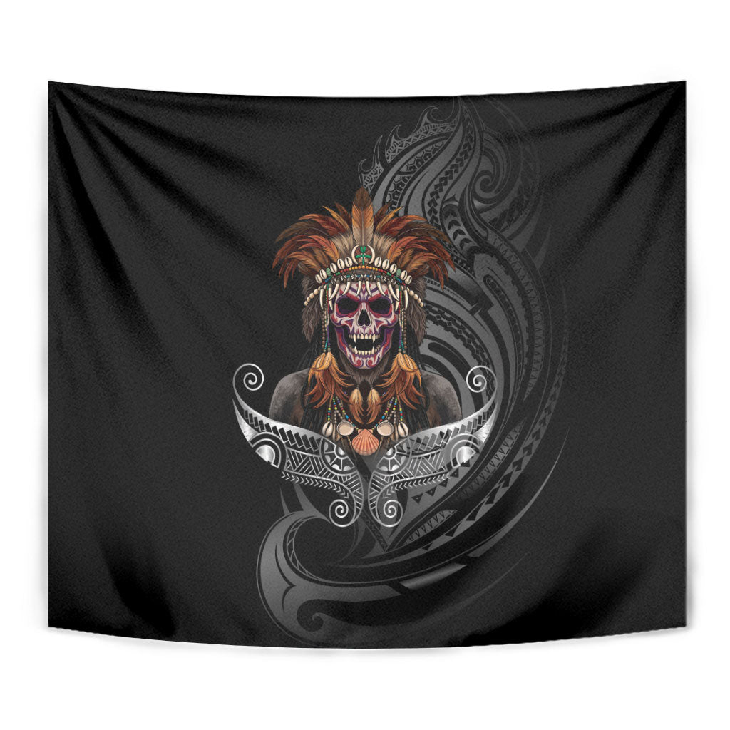 Mokomoko Tribe Eastern Highlands Province Tapestry Papua New Guinea Indigenous Pattern LT9 - Polynesian Pride