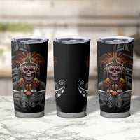 Mokomoko Tribe Eastern Highlands Province Tumbler Cup Papua New Guinea Indigenous Pattern LT9 - Polynesian Pride