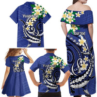 FSM Chuuk State Polynesian Shark Tattoo Personalised Family Matching Off Shoulder Maxi Dress and Hawaiian Shirt LT9 - Polynesian Pride