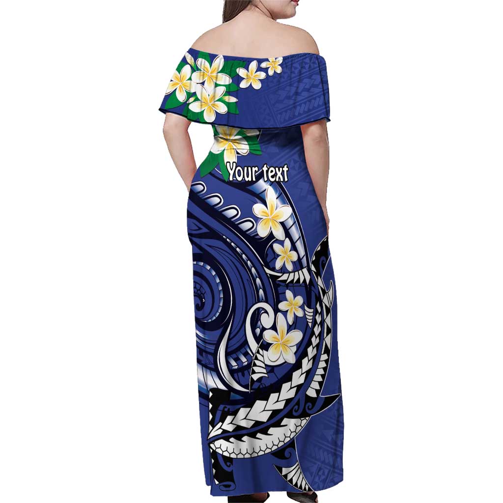 FSM Chuuk State Polynesian Shark Tattoo Personalised Family Matching Off Shoulder Maxi Dress and Hawaiian Shirt LT9 - Polynesian Pride