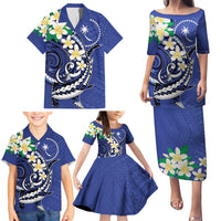 FSM Chuuk State Polynesian Shark Tattoo Personalised Family Matching Puletasi and Hawaiian Shirt LT9 - Polynesian Pride