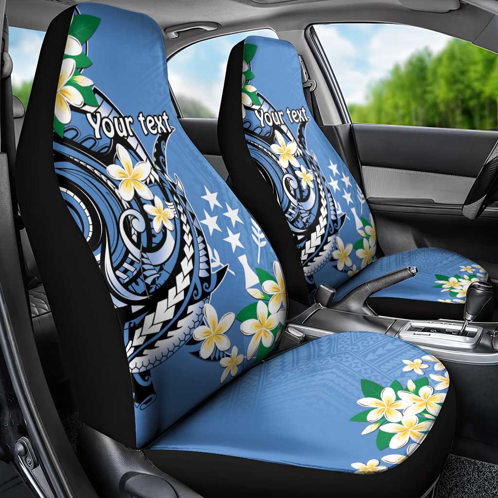 FSM Kosrae Polynesian Shark Tattoo Personalised Car Seat Cover LT9 - Polynesian Pride