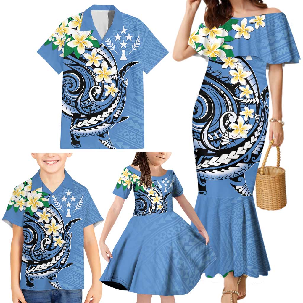 FSM Kosrae Polynesian Shark Tattoo Personalised Family Matching Mermaid Dress and Hawaiian Shirt LT9 - Polynesian Pride