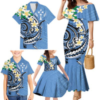 FSM Kosrae Polynesian Shark Tattoo Personalised Family Matching Mermaid Dress and Hawaiian Shirt LT9 - Polynesian Pride