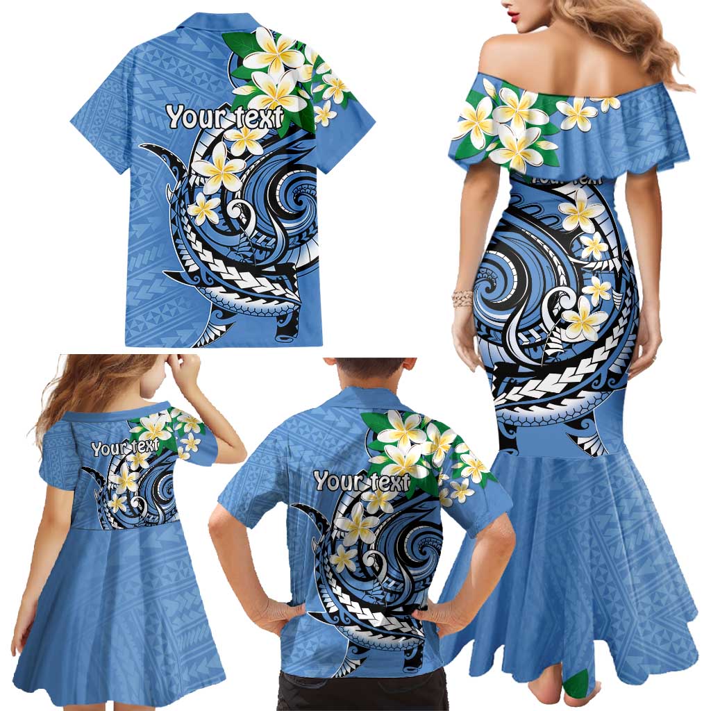 FSM Kosrae Polynesian Shark Tattoo Personalised Family Matching Mermaid Dress and Hawaiian Shirt LT9 - Polynesian Pride