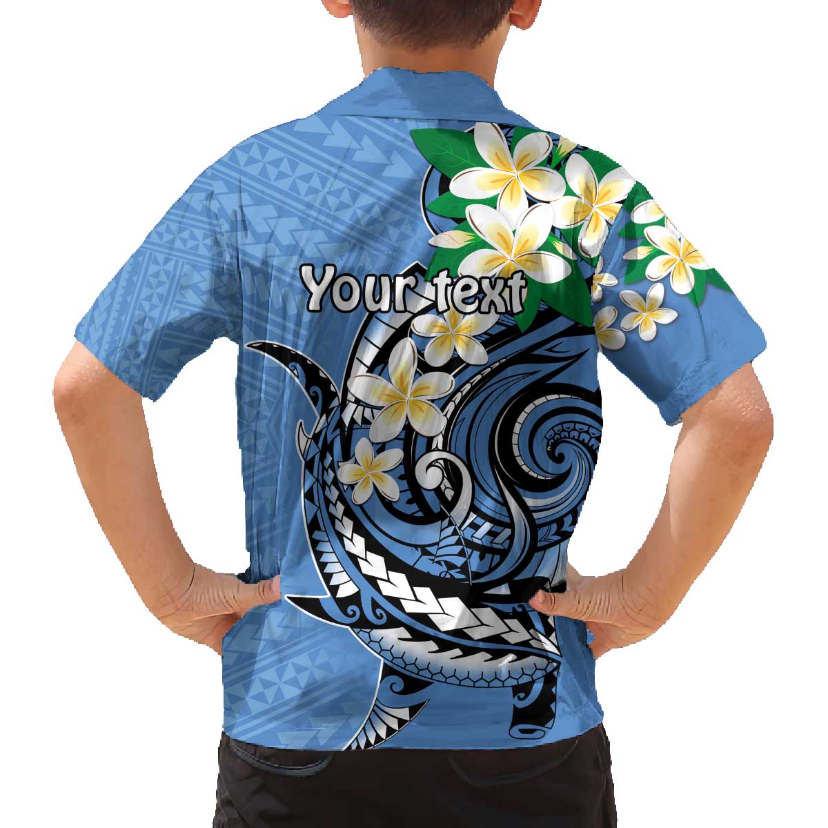 FSM Kosrae Polynesian Shark Tattoo Personalised Family Matching Off Shoulder Short Dress and Hawaiian Shirt LT9 - Polynesian Pride