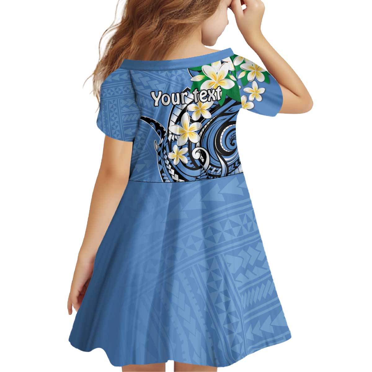 FSM Kosrae Polynesian Shark Tattoo Personalised Family Matching Off Shoulder Short Dress and Hawaiian Shirt LT9 - Polynesian Pride