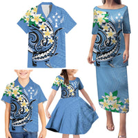 FSM Kosrae Polynesian Shark Tattoo Personalised Family Matching Puletasi and Hawaiian Shirt LT9 - Polynesian Pride