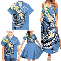 FSM Kosrae Polynesian Shark Tattoo Personalised Family Matching Summer Maxi Dress and Hawaiian Shirt LT9 - Polynesian Pride
