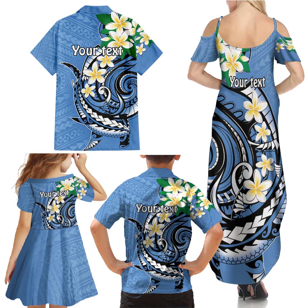 FSM Kosrae Polynesian Shark Tattoo Personalised Family Matching Summer Maxi Dress and Hawaiian Shirt LT9 - Polynesian Pride