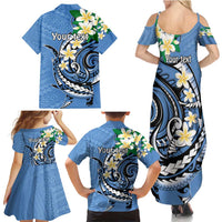 FSM Kosrae Polynesian Shark Tattoo Personalised Family Matching Summer Maxi Dress and Hawaiian Shirt LT9 - Polynesian Pride