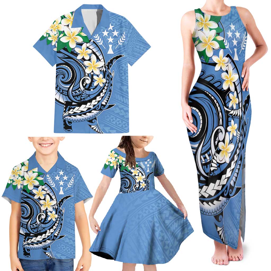 FSM Kosrae Polynesian Shark Tattoo Personalised Family Matching Tank Maxi Dress and Hawaiian Shirt LT9 - Polynesian Pride