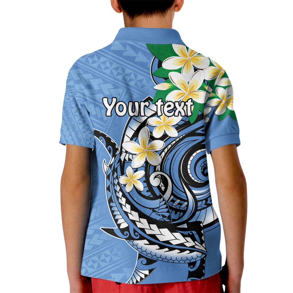 FSM Kosrae Polynesian Shark Tattoo Personalised Kid Polo Shirt LT9 - Polynesian Pride