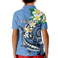 FSM Kosrae Polynesian Shark Tattoo Personalised Kid Polo Shirt LT9 - Polynesian Pride