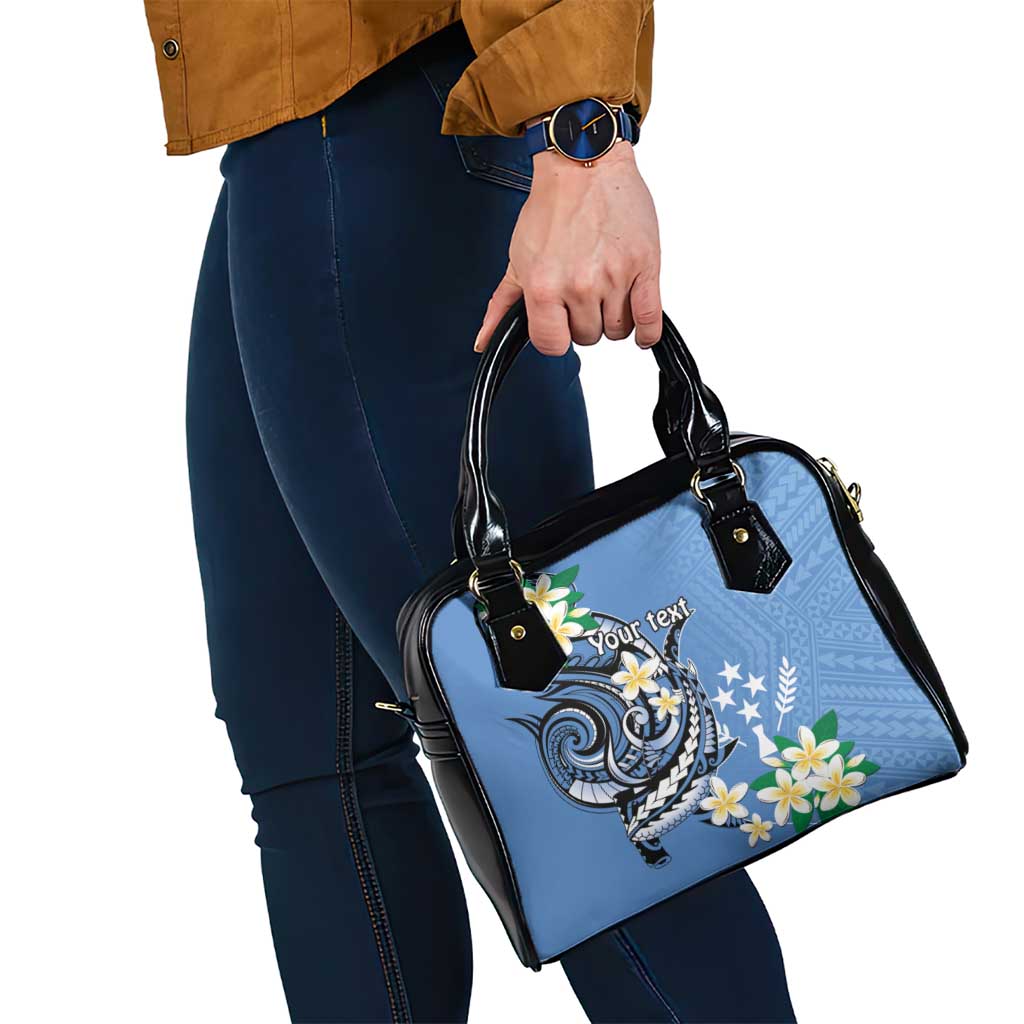 FSM Kosrae Polynesian Shark Tattoo Personalised Shoulder Handbag