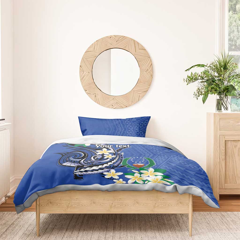FSM Pohnpei Polynesian Shark Tattoo Personalised Bedding Set