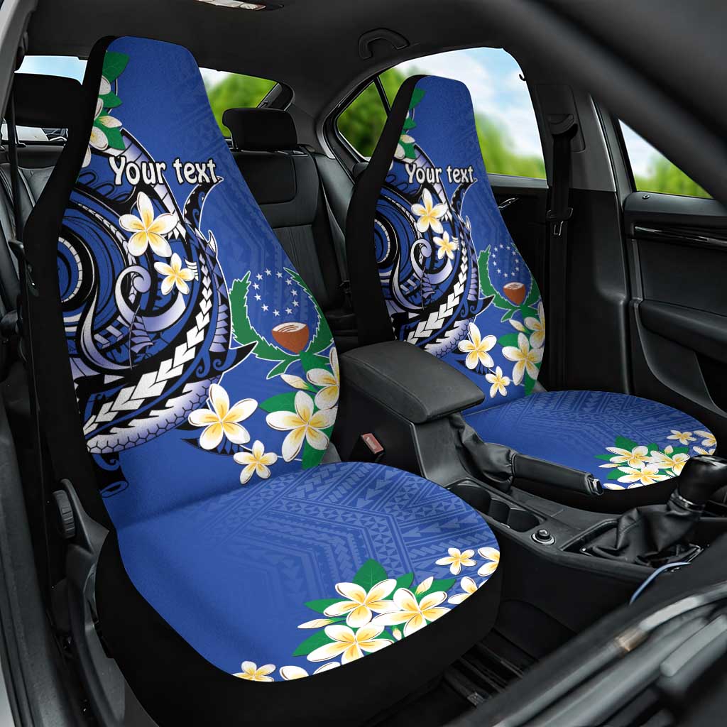 FSM Pohnpei Polynesian Shark Tattoo Personalised Car Seat Cover LT9 One Size Blue - Polynesian Pride