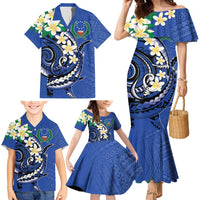 FSM Pohnpei Polynesian Shark Tattoo Personalised Family Matching Mermaid Dress and Hawaiian Shirt LT9 - Polynesian Pride
