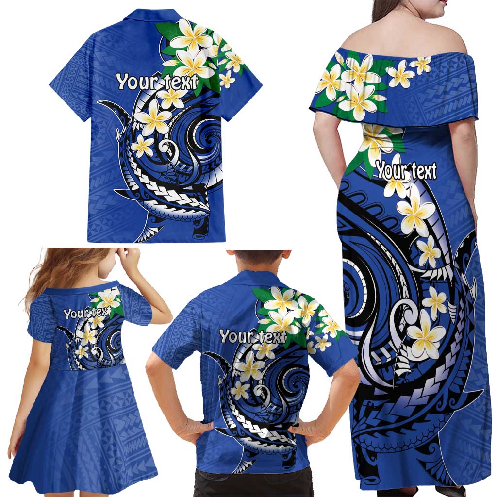 FSM Pohnpei Polynesian Shark Tattoo Personalised Family Matching Off Shoulder Maxi Dress and Hawaiian Shirt LT9 - Polynesian Pride
