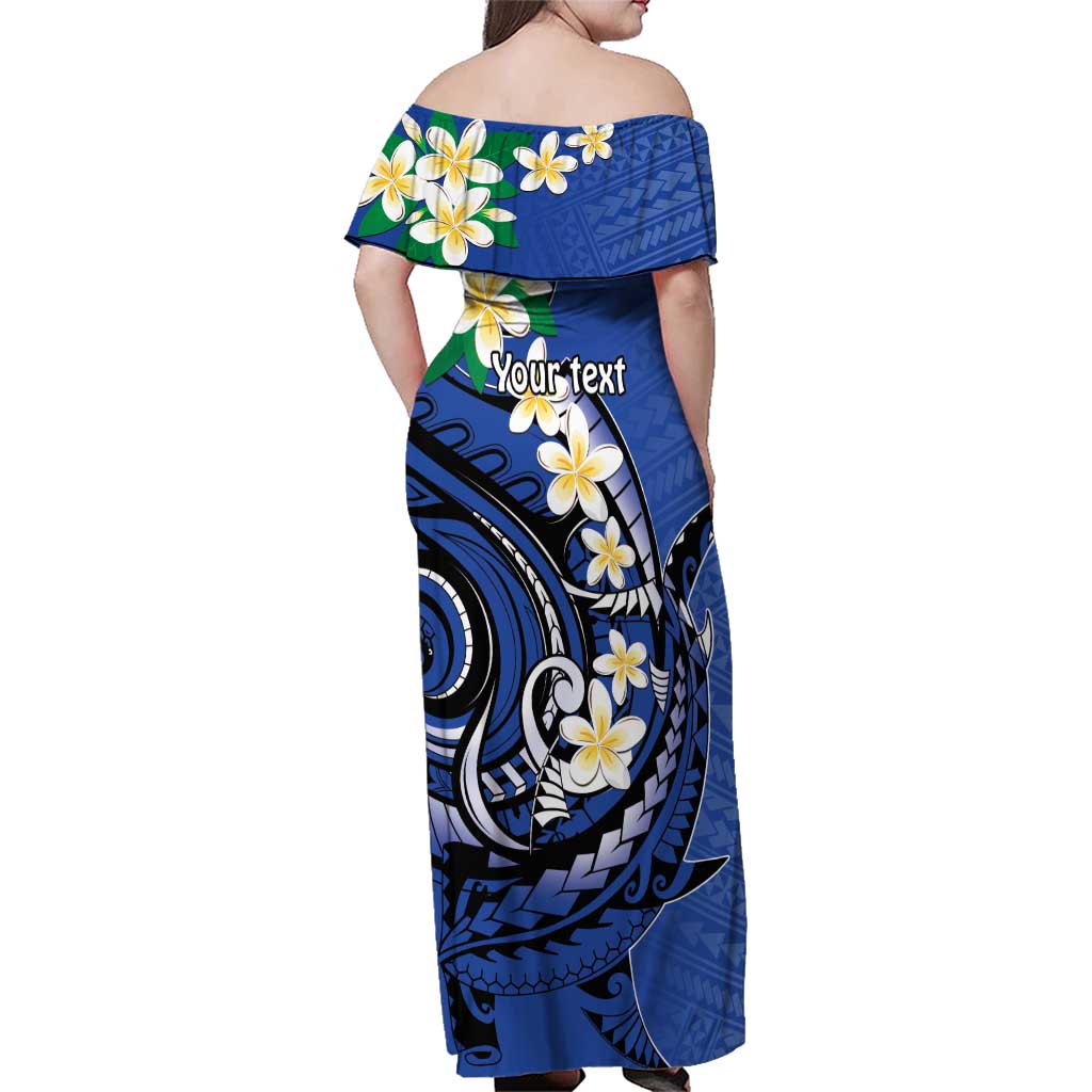 FSM Pohnpei Polynesian Shark Tattoo Personalised Family Matching Off Shoulder Maxi Dress and Hawaiian Shirt LT9 - Polynesian Pride