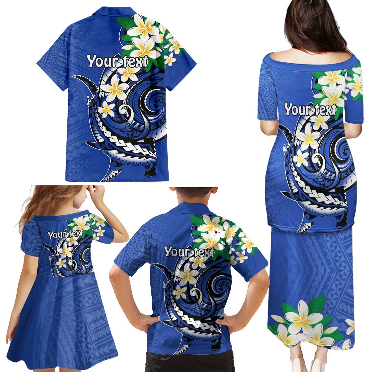 FSM Pohnpei Polynesian Shark Tattoo Personalised Family Matching Puletasi and Hawaiian Shirt LT9 - Polynesian Pride